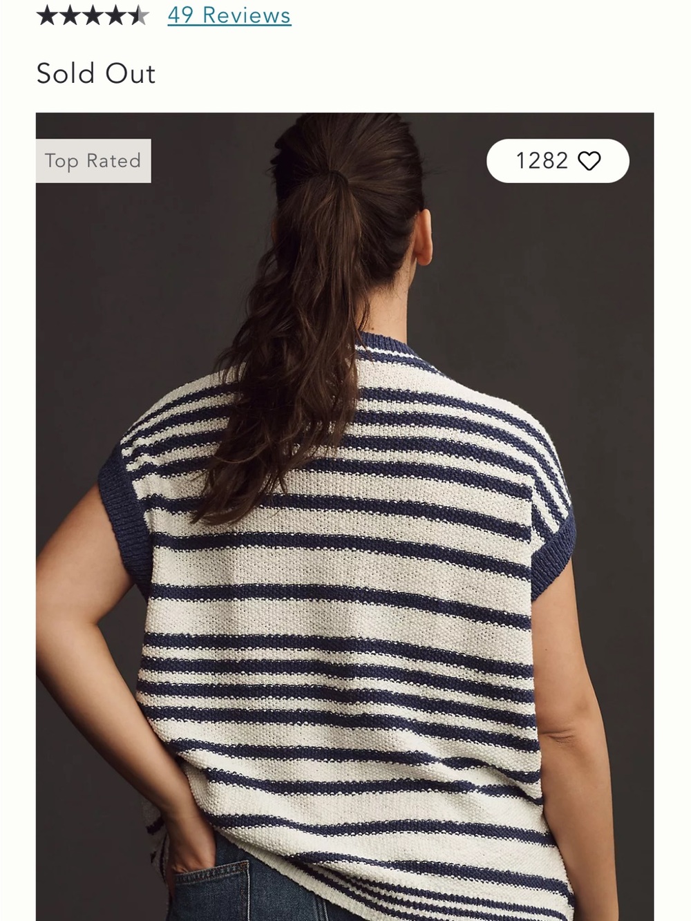 Maeve for Anthropologie Slouchy Sweater Vest - Picture 5 of 8